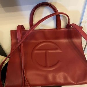 Telfar oxblood medium shopper